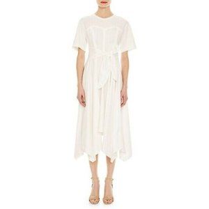 Sandro Kyllian T Shirt Handkerchief Tie Dress 40